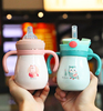 婴儿保温杯带吸管两用奶瓶，一岁以上宝宝喝水杯子学饮杯6个月