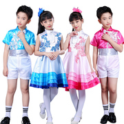 六一儿童合唱服演出服中小学生男女童舞蹈裙诗歌朗诵跳舞表演服装