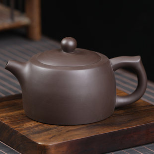 原矿紫砂壶功夫茶具，家用泡茶壶中式大容量，紫陶井栏壶单壶高端茶器