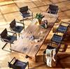 北欧复古做旧实木餐桌长方形吃饭桌子创意原木泡茶桌民宿榆木