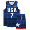 美国队usa篮球队服比赛服diy印号梦十四球衣杜兰特7号球衣双口袋