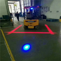 led红蓝光叉车警示灯，一字条线光型安全作业，指示信号灯10-80v通用