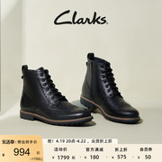 Clarks其乐男士时尚马丁靴秋冬英伦风复古耐磨透气高帮皮靴男