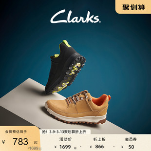 clarks其乐男鞋运动跑鞋，春秋季潮流，舒适防滑缓震户外运动休闲鞋
