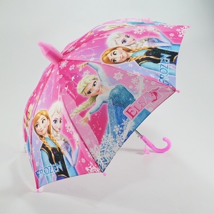 女童伞儿童专用公主雨伞，带口哨幼儿，小学生轻便冰激淋手柄晴雨两用