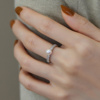 赛赛莉安天然淡水珍珠S925纯银高级感戒指个性轻奢气质中性叠戴风