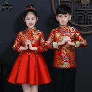 儿童公主裙唐装男套中国