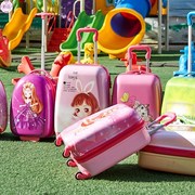 儿童拉杆箱卡通16寸18寸男女孩，行李箱万向轮宝宝拖拉箱幼儿园定制