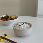takemehome奶灰色米饭碗4.5寸酸奶，水果小碗蘸料火锅，碗厚实简约ins