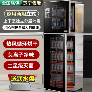 日本樱花消毒柜家用小型立式高温大容量不锈钢烘干免沥水消毒碗柜