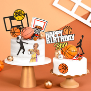 网红蛋糕装饰篮球鞋摆件迷你球鞋篮球男孩男神生日派对甜品台摆件