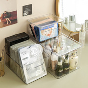 亚克力透明面膜盒子化妆品收纳盒家用梳妆台宿舍桌面防尘置物架
