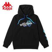Kappa卡帕玩家嘻哈套头帽衫男女宽松运动卫衣休闲外套K0BY2MT95D