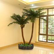大型仿真椰子树假树仿真树室，内外装饰植物，酒店落地棕榈树防真椰树
