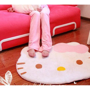垫子hello kitty防滑床边垫家用kt儿童可爱客厅室内地垫卧室地毯