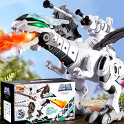 儿童电动恐龙玩具喷火喷雾会走遥控机械男孩霸王龙3-6岁4仿真动物