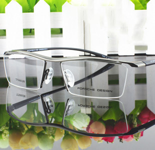 纯钛材质眼镜男 超轻半框眼镜架 近视眼镜框 男款 潮