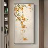 新中式入户玄关装饰画手绘柿子画大芬油画村挂画客厅壁画可定制