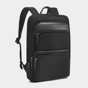 超薄可扩容商务双肩包男小型轻便电脑背包15.6寸上班出差旅行书包