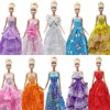 27-30cm芭比娃娃女童玩具，换装婚纱礼服拖尾裙时装套装