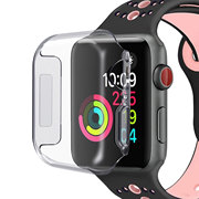 星图适用全包裹屏幕软壳苹果手表保护套apple watch免贴膜series6硅胶tpu透明iwatch4代5边框40mm44防刮se