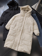 1.8斤冬季纯色羽绒服中长款百搭宽松外套0129l$4时尚休闲洋气