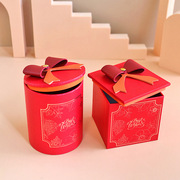 空盒定制喜糖盒婚礼创意蝴蝶结伴手礼盒结婚糖果盒子包装工厂