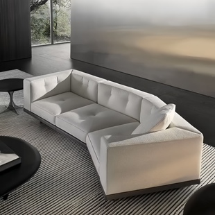 迪兰皮布沙发意式极简轻奢头层牛皮别墅现代奢华高级模块组合沙发