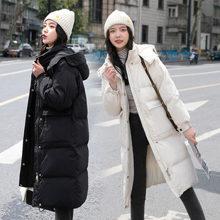 2023年棉袄韩版冬季外套，女宽松羽绒棉服，中长款棉衣ins港风