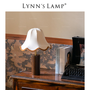 Lynn's立意 法式复古中古台灯 卧室床头侘寂风高级感书房氛围灯具