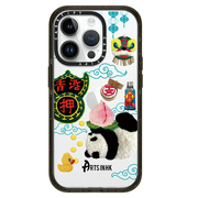 caset联名artsinhk国风熊猫15pro适用iphone14promax苹果13pro香港押15个性，卡通手机壳12pro防摔保护套14硬壳