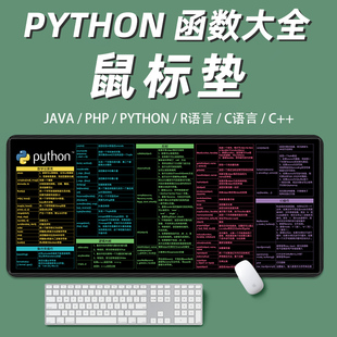 python编程函数鼠标垫常用java快捷键程序员大电脑垫php参考方法