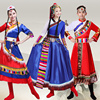 高档2021藏族舞蹈服男女成人藏族水袖长裙演出服装藏服民族表
