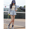 地球店网球少女卫衣，开衫套装女春时尚，减龄休闲运动服阔腿裤两件套