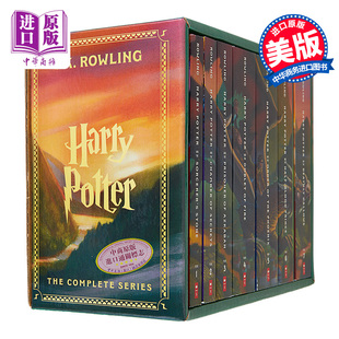  中商原版哈利波特全集 英文原版小说 英文版 全套 Harry Potter 1-7英文原版书 美版经典版盒装