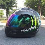 高档MALUSHUN个性摩托车赛车头盔全盔四季夏季男女机车全覆式越野