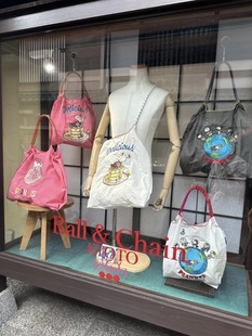 日本ballchain史努比环保帆布手提包，单肩斜挎购物袋