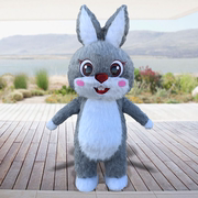 充气兔子卡通人偶服装，新年兔玩偶服人偶，装兔年行走表演道具服
