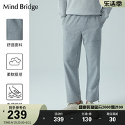 mindbridge男女同款，直筒休闲裤灰色潮，春季宽松时尚束脚运动裤