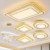 平板水晶led吸顶灯简欧式方形圆形，卧室餐客厅，大灯具无极调光遥控
