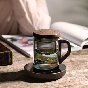 玻璃泡茶杯男款个人专用高档茶道杯茶水分离杯办公室杯子2023