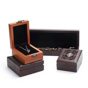 实木珠宝首饰盒木质文玩收纳盒，手镯盒手串盒子，项链玉镯礼盒包装盒