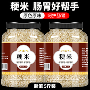 粳米农家大米非特级正宗粳米糙米中药煮粥梗米新米五斤装药用