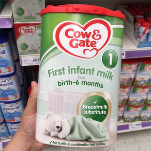 英国直邮牛栏，cowandgate新生儿奶粉1段适合0-6个月四罐起拍
