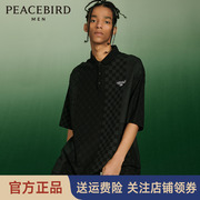 太平鸟男装夏季篮球，运动polo衫纯棉，休闲户外t恤短袖b2dbc2461