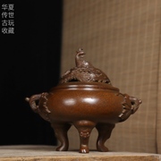 禅意家用铜香薰炉檀香炉纯铜古典中国风茶台书房装饰品铜器小摆件