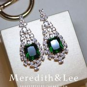 Meredith&Lee 法式优雅宫廷经典绿色高级感轻奢小众精致礼服耳环