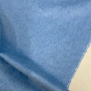 进口天蓝色短顺羊毛面料秋冬韩版时尚大衣外套服装布料套装连衣裙