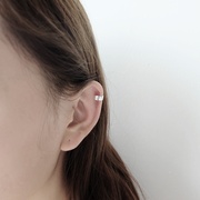 韩国S925纯银简约光面无耳洞耳夹个性男女耳骨耳扣情侣耳饰防过敏