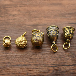 黄铜铃铛车钥匙扣铜铃铛挂件书包吊坠配饰宠物铜铃铛个性礼物